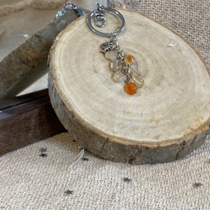 Pierre Orange Lithothérapie Porte clef